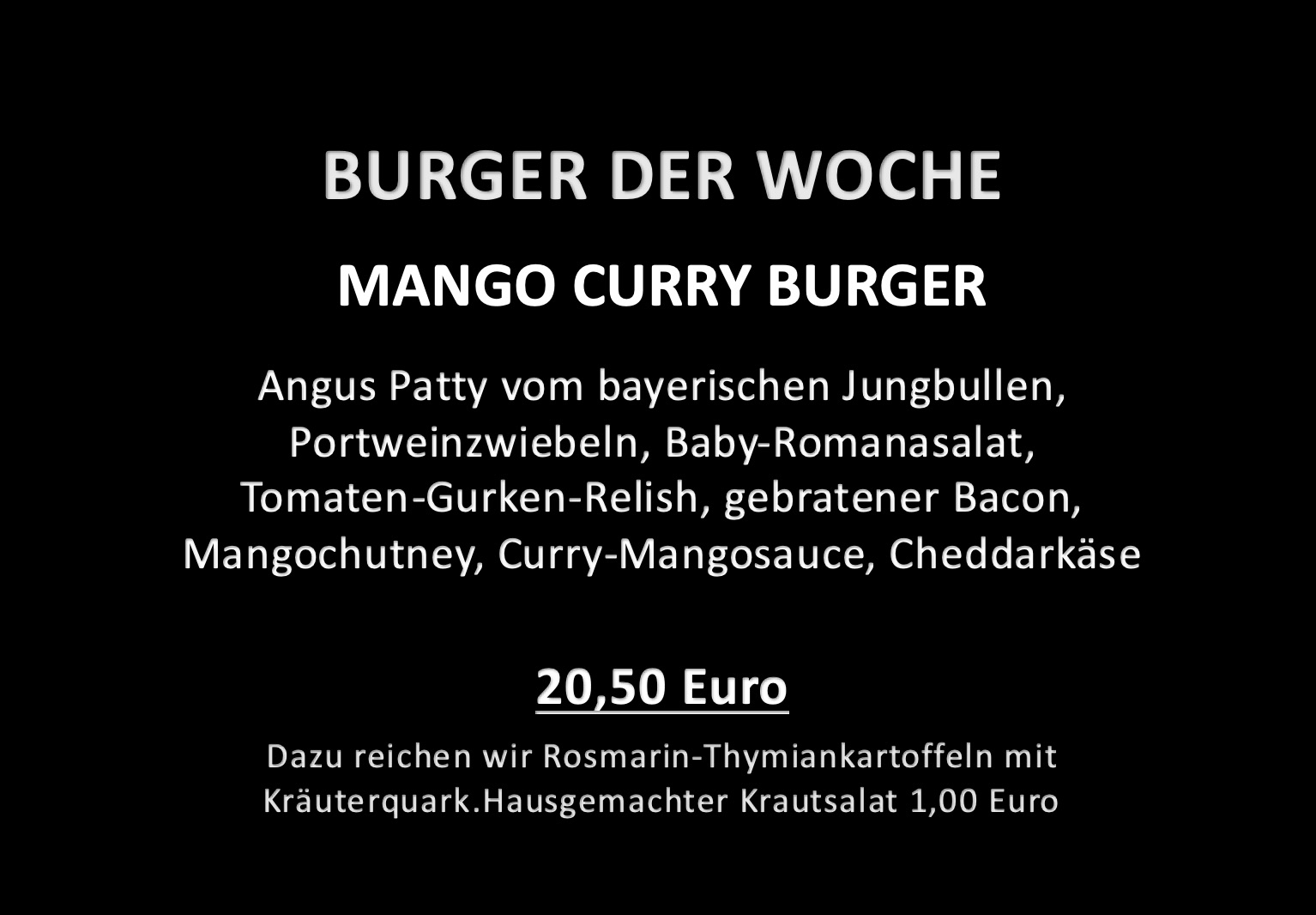 Neuer Wochenburger ab FREITAG, 12. JUNI